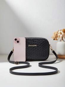 Nuevo bolso de moda tipo bandolera diagonal/de hombro, mini bolso cuadrado y monedero para teléfono