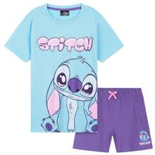 Disney Stitch Short Pyjama Set Cosy Breathable Loungewear Gift - Multicolor - View 1