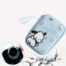 Sanrio Bolsa de almacenamiento de cables Sanrio, bolsa portátil de almacenamiento para cargador de teléfono móvil, audífonos, unidad flash USB, cámara CCD, bolsa con cierre