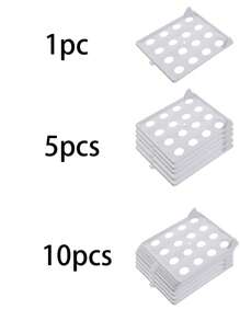 10-1 件衣服折叠板，防皱塑料衣柜收纳盒，T 恤衬衫收纳架，适用于衣柜整理，衣柜收纳