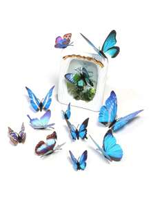 12pcs Exquisite Artificial Butterflies, Lifelike And Dreamy Decor, Perfect For Walls, Floral Arrangements, Weddings, Parties, Home Decor, And Photography Props. Brighten Your Creative Space. Ideal Gift For Mother's Day, Weddings, And Birthdays Room Decor Wall Decor Bathroom Decor Wall Art Kitchen Home Decor Living Room Wall Paper Wall Stickers House Decor Bedroom Decor Room Decoration Stuff Living Room Decor Personalised Stickers