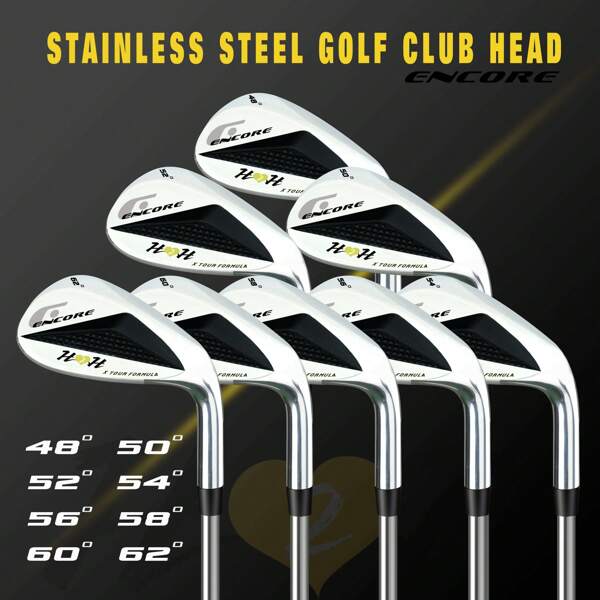 Golf Wedge 48°-62° - Tour Grind Dual Tone (Silver) Sand & Lob Wedges - Bunker To Green Control