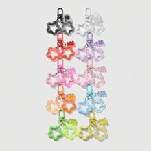 1pc Fashionable Cute Resin Dopamine Star & Heart Shaped Keychain Versatile Accessories Suitable For Women Ideal Gift For Holidays Summer - Multicolor - View 2