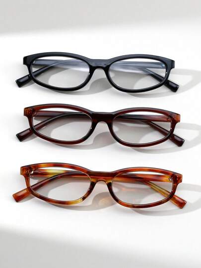 1 件女士复古猫眼时尚眼镜，休闲街头风格平光镜片眼镜，非常适合日常服装配饰和礼物