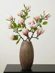 1PC, Ornament de boboc artificial de magnolie, Decorare de buchet fals de plante din plastic, Decorare interioară și exterioară pentru casă, Decorare hol, Decorare dormitor, Decorare masă dulap, Decorare grădinii din spate, Decorare companie, Decorare restaurant, Decorare hotel, Decorări pentru diverse scene de petrecere, pentru a vă oferi un efect mai bun - Vă sugerăm mai mult pentru a cumpăra o potrivire