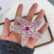 Premium Elegant Large Claw Hair Clip With Faux Pearl Tassel, Girl's Cute Ocean Style Series Barrette Hair Accessory, Bow Hair Clip For Princess Style Hair Clips Hair Jaw Clip Hair Clamps Hair Clutch Hair Catcher Clip