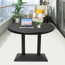 Sturdy Black Double-Leg Table Base 40x70cm (15.75x27.56 Inches), 72cm Height – With Adjustable Leveling Feet And 8 Screw Holes, High Load Capacity For Restaurants/Bistros/Private Households, Easy Assembly - Black - View 6