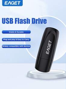 Unidades USB flash mini de 8GB/4GB Unidad USB 2.0 Pendrive USB Memoria USB negra Memoria USB como regalo compatible con computadoras, portátiles y equipos de oficina - Ver 1