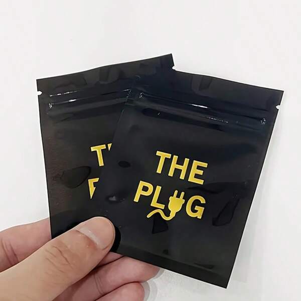 20Pcs/50Pcs/100Pcs Mylar Ziplock Bags, 2.95x3.94 Inch, Reusable Aluminum Foil Pouches With Clear Window, Smell-Proof And Sealable Party Gifts Package Bags