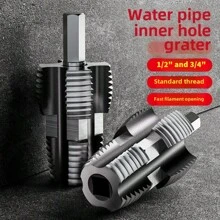 1/2" 3/4" Water Pipe Tapping Device Universal Inner Hole Wire Opener 1/2 Inch 3/4 Inch Pipe PPR/PPE Water Pipe Household 1 Inch Wire Opener PPR Tap - Drill Compatible Thread Cutter For Pipes Universal Internal Pipe Tapping Tool - 1/2" 3/4" PPR/PVC Tap For Electric Drills Electric Drill Pipe Tap - 1/2" 3/4" Universal Thread Cutter For PPR/PVC Home Use