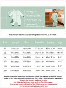 1 pièce Sac de couchage bébé en flanelle MICHLEY, sac de couchage à manches longues avec fermeture éclair, convient pour les bébés garçons et filles en automne/hiver, mignon et décontracté, idéal pour les fournitures de voyage pour bébé - Crocodile - Voir 3