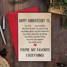 1 pièce Cartes d'anniversaire de mariage heureuses pour maris et épouses, cartes d'anniversaire de mariage douces pour couples, cartes d'anniversaire romantiques pour petits amis et petites amies, cartes de 4,72 po * 6,69 po