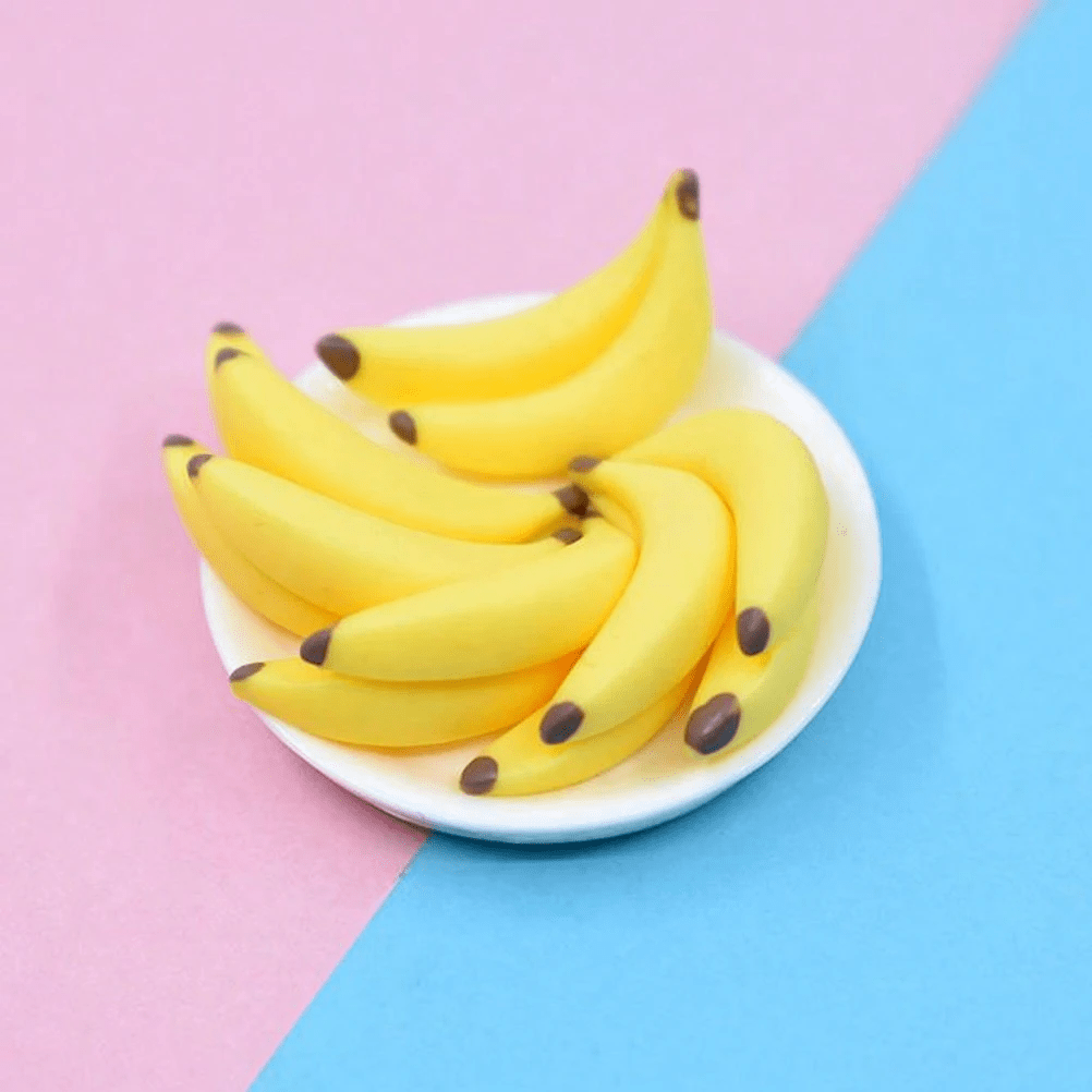 5pcs Dollhouse Miniature Realistic Banana Toy _ SH