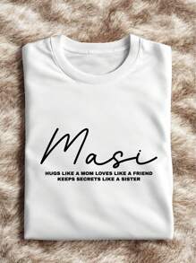 Masi Definition Shirt, Mother's Day Gift T-Shirt, Celebrating Mommy Day, Auntie Birthday Gift Tee, Best Aunt, Masi Gift, Love Masi, Hugs Like A Mom IT-1311