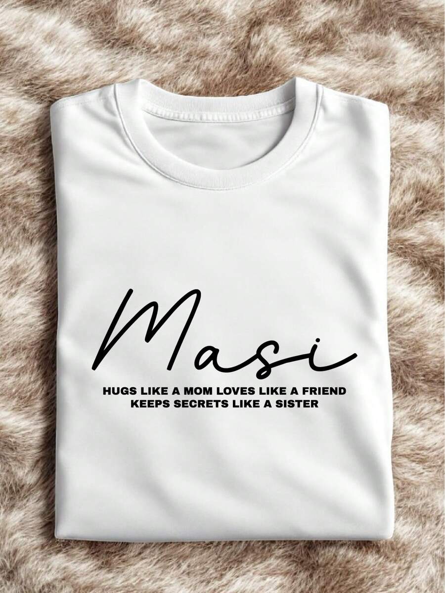 Masi Definition Shirt, Mother's Day Gift T-Shirt, Celebrating Mommy Day, Auntie Birthday Gift Tee, Best Aunt, Masi Gift, Love Masi, Hugs Like A Mom IT-1311