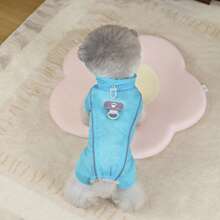 New Spring/Summer Pet Clothes, Cat Shirt, Air Conditioning Cat Clothes, 4-Leg Outdoor Sun Protection Clothes, Dog 4-Leg Clothes, Outfits, Animal Costumes, Small Dog Clothes, New Casual Clothes, British Style Animal Clothes, 4-Leg Sun Protection Leash Clothes - Purple - View 12
