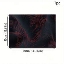 1pc Marble Stripe Pattern Indoor/Outdoor Welcome Mat - Non-Slip, Absorbent & Water Resistant, Suitable For Bedroom, Bathroom, Kitchen, Entryway - Washable Home Decor, Soft & Fluffy For Spring/Summer