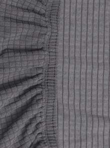 Dark Grey Waterproof Integrated Curved Office Chair Cover With High Armrests And Elastic Shaped Computer Chair Cover, Hotel Dining Chair Cover, Makeup Chair Cover, All Inclusive Universal