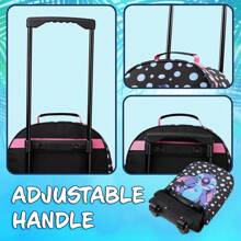 Disney Suitcase Foldable Trolley Bag 47 X 30cm 2 Wheels Extendable Handle Gift - Black - View 3