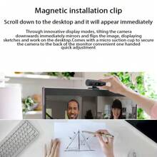 Logitech Brio 505 Kamera mit magnetischem Befestigungsclip, 1080P 4MP HD-Kamera, Mikrofon mit Rauschunterdrückung, integrierte drehbare Sichtschutzabdeckung, geeignet für Videokonferenzen und Online-Unterricht, schwarz