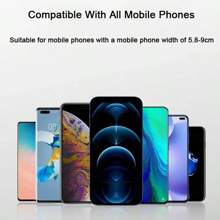 KZ Suction Cup Type Car Phone Holder 360° Windshield Mobile Cell Support Smartphone Universal Mount Stand For Car Dashboard Compatible With All Phones