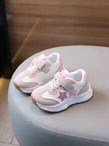 1 Pair Anti-Slip, Anti-Kick, Durable Casual Comfortable Fashion Five-Pointed Star Suitable For All Seasons Sports Shoes