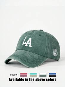 1 pièce Casquette snapback à fausse fourrure brodée LA, chapeau de soleil ajustable pour l'extérieur pour hommes et femmes, convient aux voyages et à la plage au printemps/automne, style Y2K