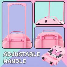 Disney Suitcase Foldable Trolley Bag 47 X 30cm 2 Wheels Extendable Handle Gift - Pink - View 3