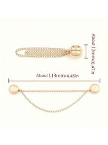 Nahtloser rutschfester Metallclip zum Säumen von Hosen und Eimerhüten, magnetischer Randclip, geeignet für Hosen und Ärmel, abnehmbar, ohne Nägel oder Nähen, Metallclip zum Kürzen und Straffen, T-Shirt mit verstellbarem Schnallenverschluss zum Verkürzen von Kleidung, lange fixierte Schnalle, magnetische Mutterschnalle, Taillenschnalle