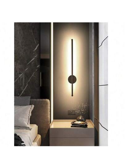 LED Rechargeable Wand Verlichting Wireless Internal Sconce 50 80cm Dimming Livingroom Sofe Beside Bedroom Lamp Infinite Remote Control Switch Study Interior ation Night view 2