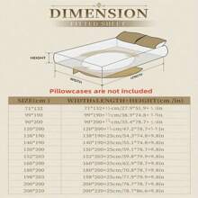 CNZB-1pc Solid Color Soft Fitted Sheet, Simple Style Fitted Sheet All Season Mattress Protector Cover For Bedroom, Dorm, Hotel, BNB, And Other Bedding, Not Including Pillow Case