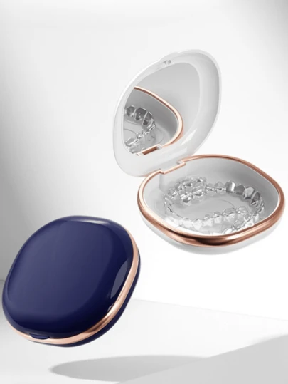 便携式牙齿保持器盒，成人隐形牙套收纳盒，牙科正畸器具容器