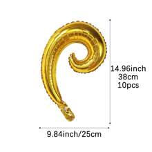 Mtrong Te 10个螺旋波浪形气球生日结婚周年庆典毕业节装饰室内外装饰房间装饰 - 彩色 - 查看 6