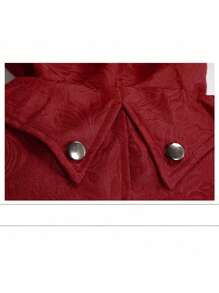 Jaqueta Retrô Remendada Medieval em Estoque para Homens, Roupas de Estilo Gótico Escuro, Vermelho Multicolorido, Novos Elementos Legais de Cara Durão, Tecido Tecido