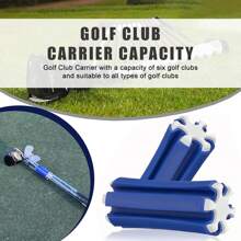 Golf Club Carrier Club Retainer Golf Club Holder Holds Up To 6 Golf Clubs For Putters And Hybrid & Utility Clubs - Multicolor - View 3