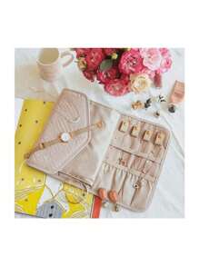 1pc Portable High-End Jewelry Storage Bag For Necklace, Earrings, Rings, Bracelets And Accessories - Multicolor Portable Jewelry Storage Bag - View 12