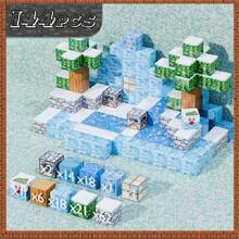 60pcs/75pcs/110pcs/144pcsMagnetic Building Blocks Set - Magworld Mine Simulation Construction Kit, Educational STEM Desert Landscape Toy With ABS Material, Multicolor Magnet Tile Crafts For Ages 3-6, Perfect For Christmas, Halloween, Birthday Gifts(Random Color Shipping )