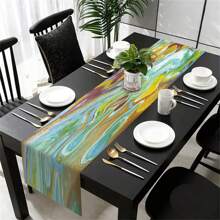 [Nature-Inspired Design] Vibrant Colored Spring Table Runner - Polyester Decor, Suitable For Indoor/Outdoor Dining, Multiple Sizes, Great For Family Gatherings And Seasonal Celebrations - Multicolor - View 32