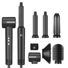 ATOPSKINS Multifunctional All-In-One Hair Styler Set, High Speed ​​Hot Air Blow Dryer Brush Set For Curling, Quick Drying, Straightening - Multifunctional Hair Styling Tool With Multiple Attachments - US A Type Plug(110-127V) - View 4
