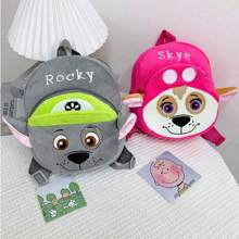 Mochila con diseño de dibujos animados, que presenta a los personajes Chase, Rocky, Skye y Rubble, perfecta para viajes, actividades al aire libre y uso diario, ideal para fans de