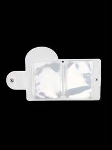 1Pc New Portable 32 Slots Cartoon Mini Photo Album Collection Book Photocard Holder Star Chasing Storage Album With Buckle Photo Card Supplies, Idol Postcard Card Storage Photo Card Packaging Supplies Collectible Card Photocards Holder Lomo Card Album Photo Card Book, 3-Inch Plastic Rectangle Photocard Holder, Korean Kpop Idol Picture Organizer, Perfect Gift For Collectors & Fans - Multicolor - View 9