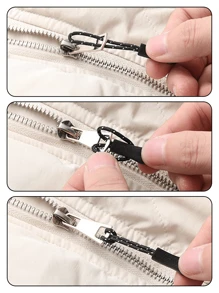16 件金属拉链头即时拉链修理套件，适用于背包、手提箱、羽绒服、靴子的拉链
