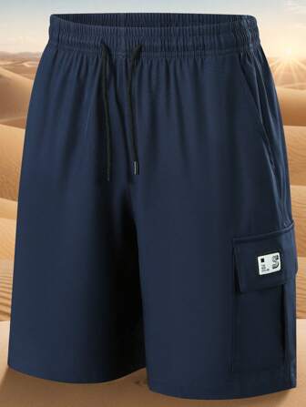 Men's Lightweight Casual Shorts Slim Fit Summer Sports Cargo Shorts With Large Pockets