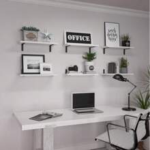 Juego de 1 estantería de madera rústica, estantería flotante estilo granja para decoración de pared, estantes colgantes para baño, dormitorio, almacenamiento, cocina, sala de estar, decoración del hogar de otoño