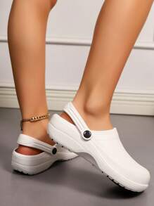 Rutschfeste und strapazierfähige Arbeitssicherheitsschuhe für Frauen, leichtes Slip-on Design, Unifarben, geeignet für Krankenschwestern