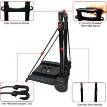 Portable Lightweight Trolley Folding Hand Truck Luggage Cart Warehouse 35kg