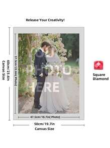 [5D Diamond Painting Kit People] Custom 5D Diamond Painting Kit - Personalized Full Round Diamond Art Craft With People Theme - High Quality Canvas DIY Mosaic Embroidery Set For Home Decor And Memory Preservation 1.2K+ Sold Sold By JHYICAI 4.9 #7 - Multicolor - View 25