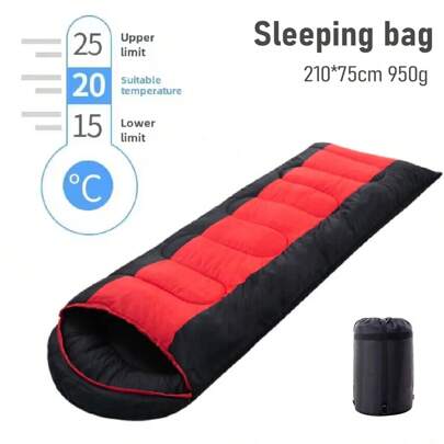 NetHong Sleeping Bag Adults Camping Outdoor 4 Seasons Envelope Blanket Single Supersoft.