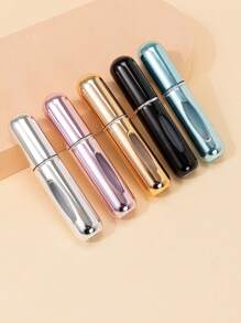 1/3/5/10pcs Portable Refillable Perfume Bottle, 5ml Travel Size Spray Bottle, Cosmetic Sample Container(Random Color)
