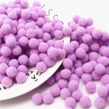 Bile pufoase moi pentru artizanat, 10-30 mm, pompoane multicolore, pompoane colorate pentru arte și meșteșuguri, pentru decorarea nunții, făcute manual, cusut, consumabile pentru artizanat, 20 g - Multicolor - Vizualizare 20